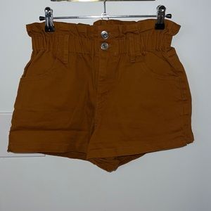 burnt orange jean shorts from Target